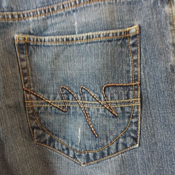 DHJC 1865 original five pocket denim heavy-duty mildly distressed bootcut Jeans - Picture 11 of 16